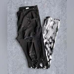 Men’s Splatter Paint Jeans Size 33
